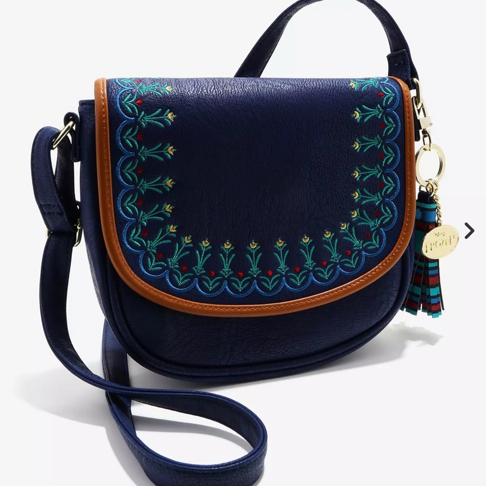 Loungefly Disney Frozen Anna Embroidered Crossbody Bag